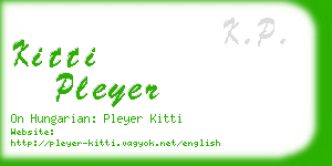 kitti pleyer business card